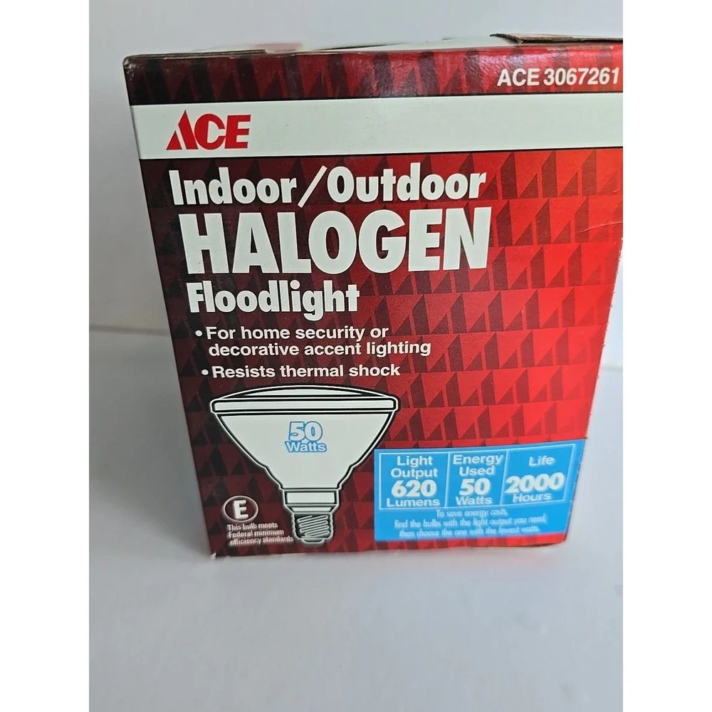 Ace Hardware- 50 W - Indoor/ Outdoor Halogen ‎ Floodlight -3067261